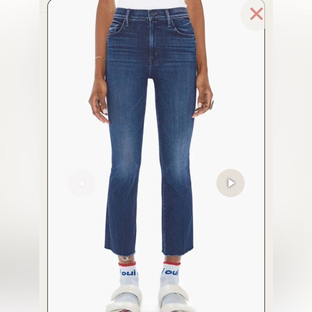 New MOTHER DENIM
THE INSIDER ANKLE FRAY - FRENCH ELECTRO Size 26